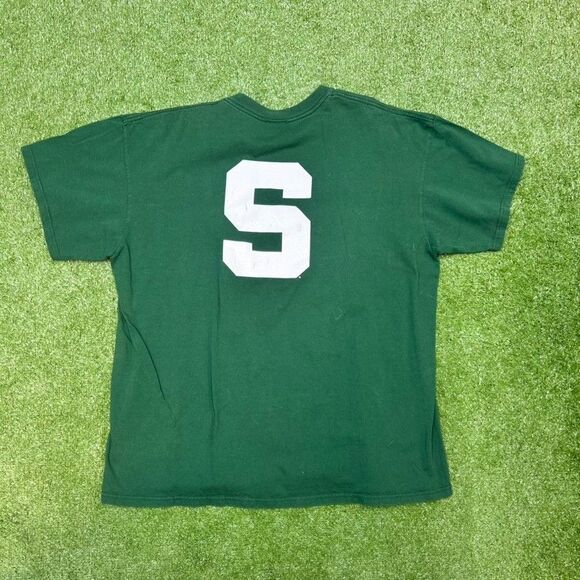 Vintage Nike Y2K Michigan State Spellout T-Shirt Size XL - Picture 4 of 4